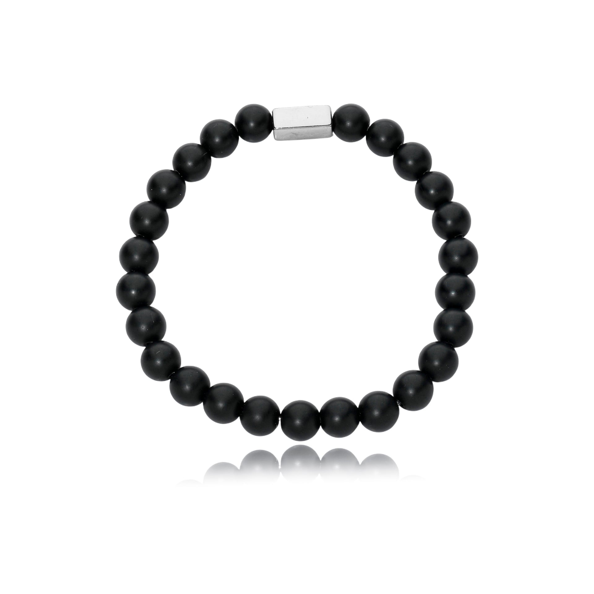 Pulseira Pedras Ônix Fosco