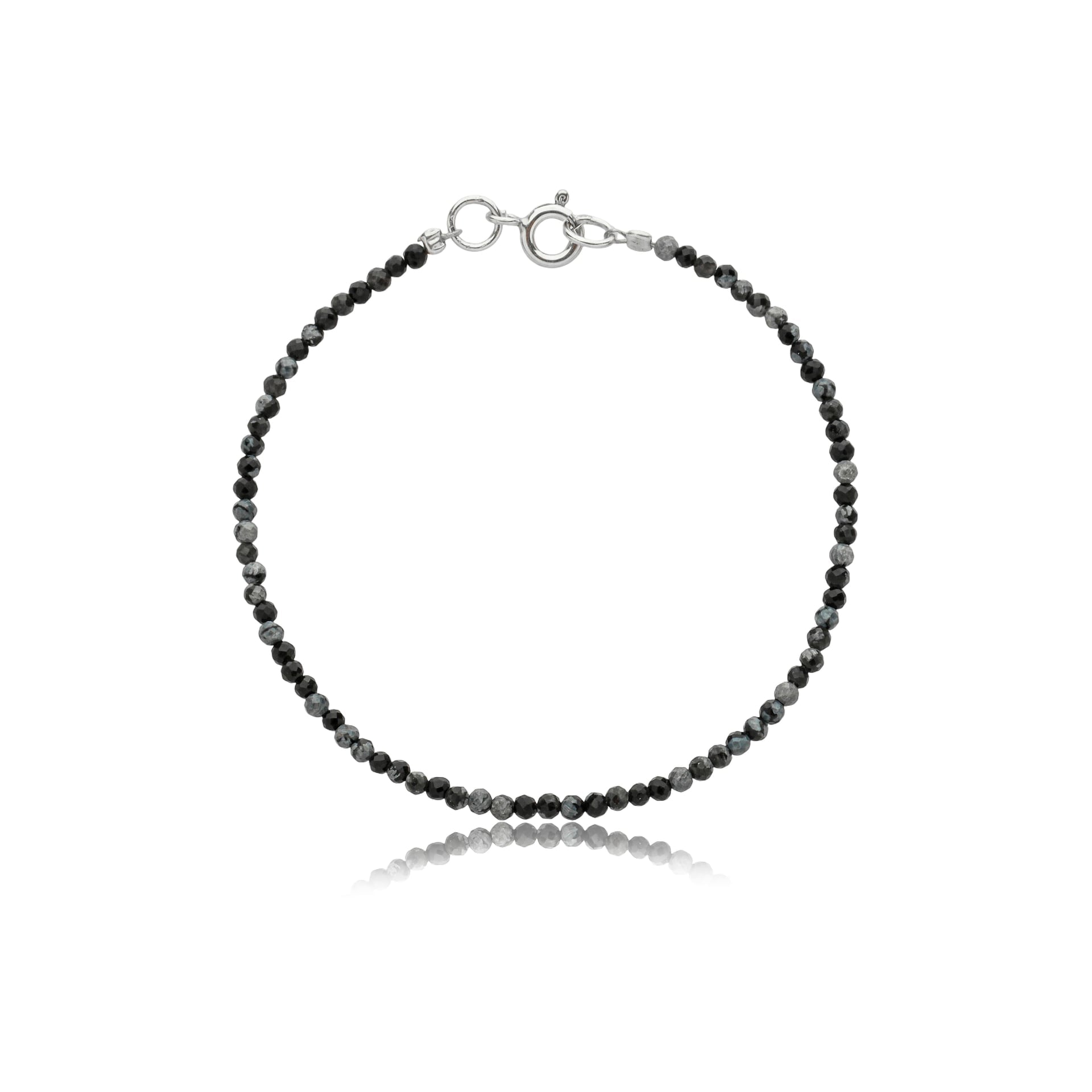 Pulseira Pedras Finas Espinélio e Prata 925