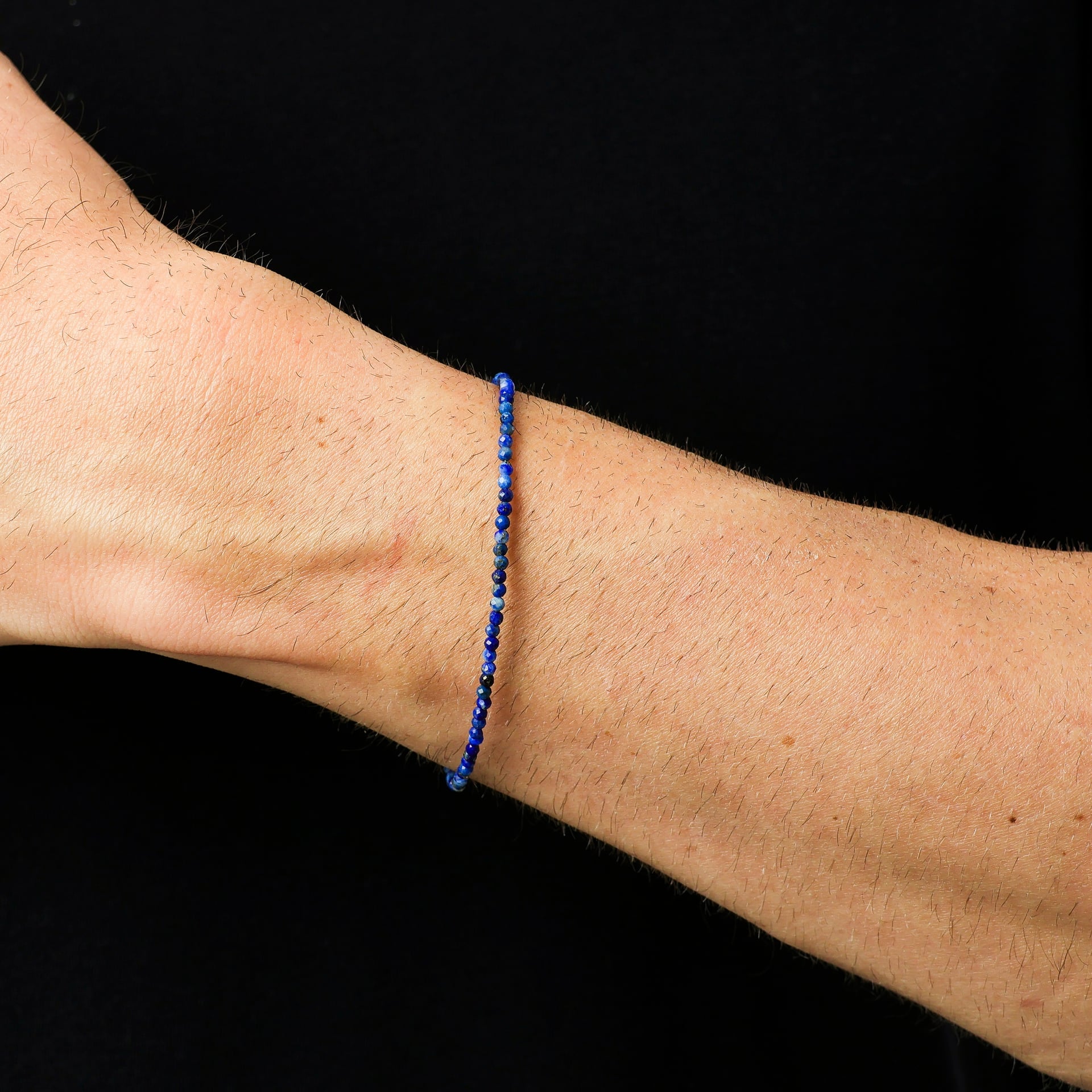 Pulseira Pedras Finas Lápis-lazúli e Prata 925