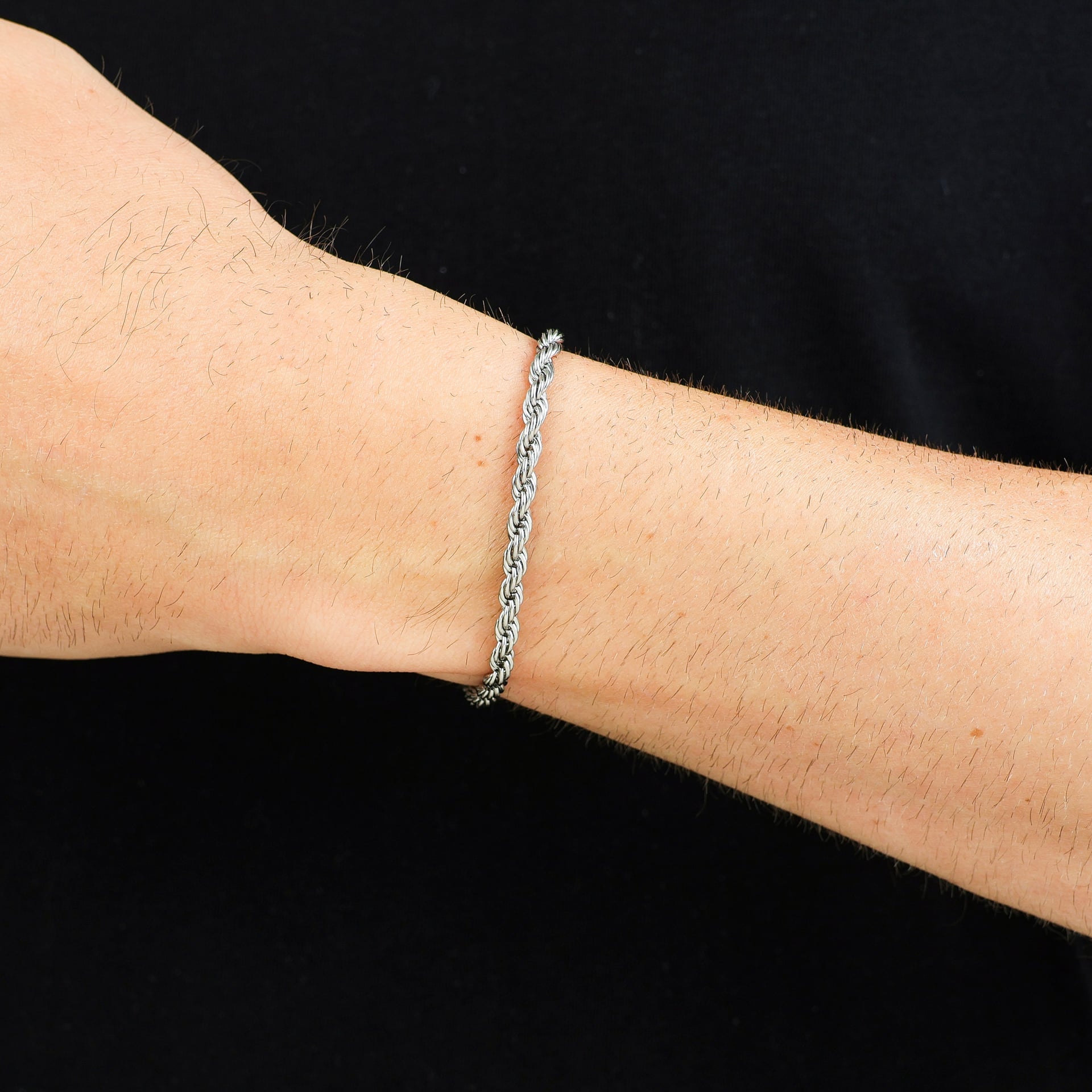 Pulseira Aço Malha Baiana