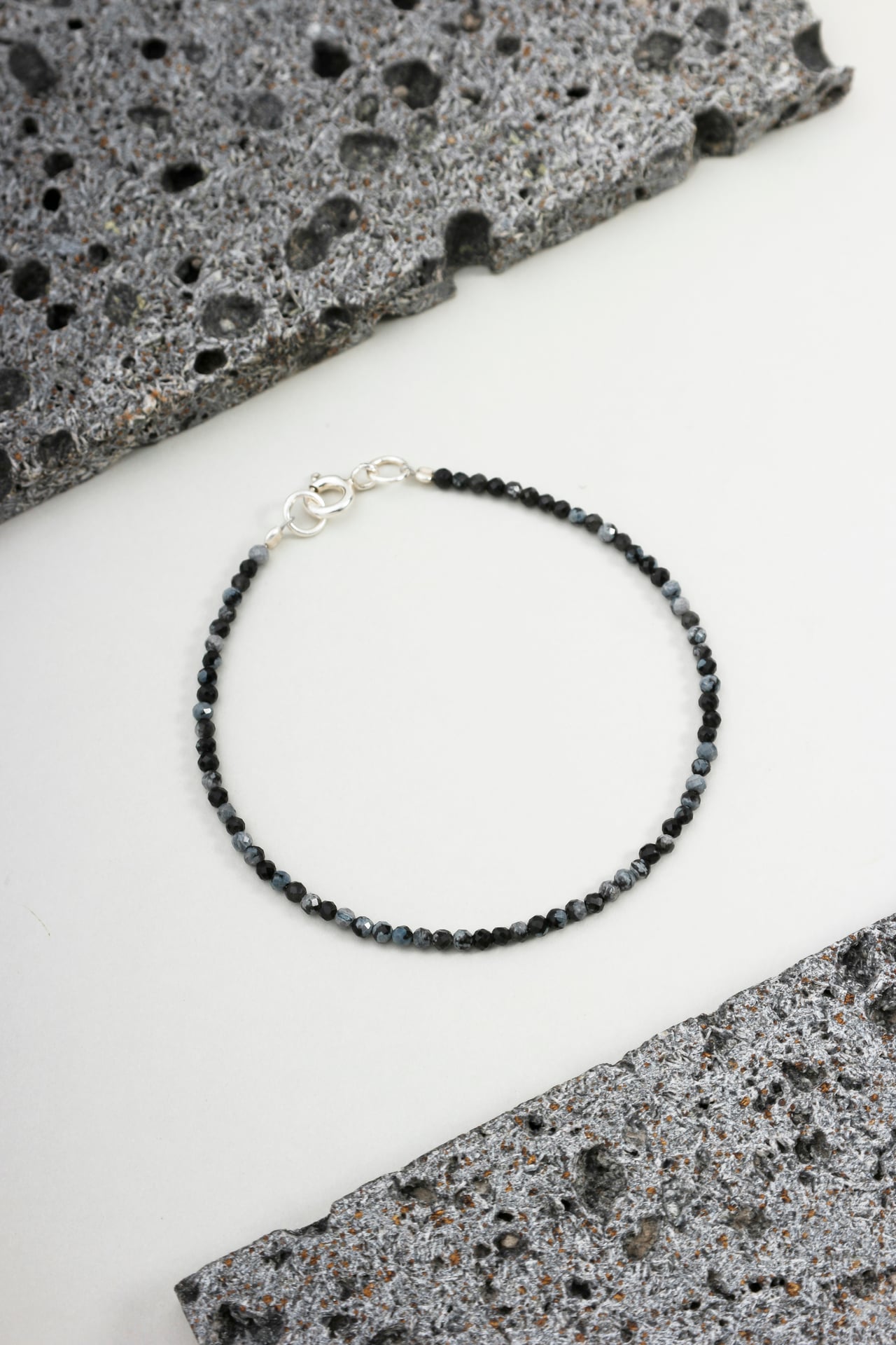Pulseira Pedras Finas Espinélio e Prata 925