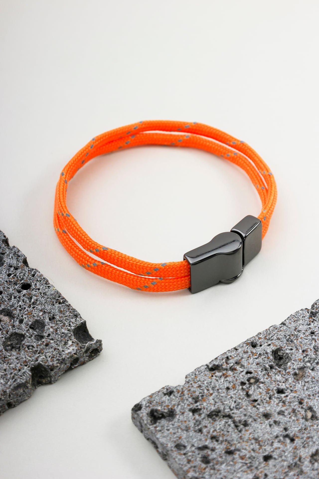 Pulseira Corda Náutica Laranja Refletiva