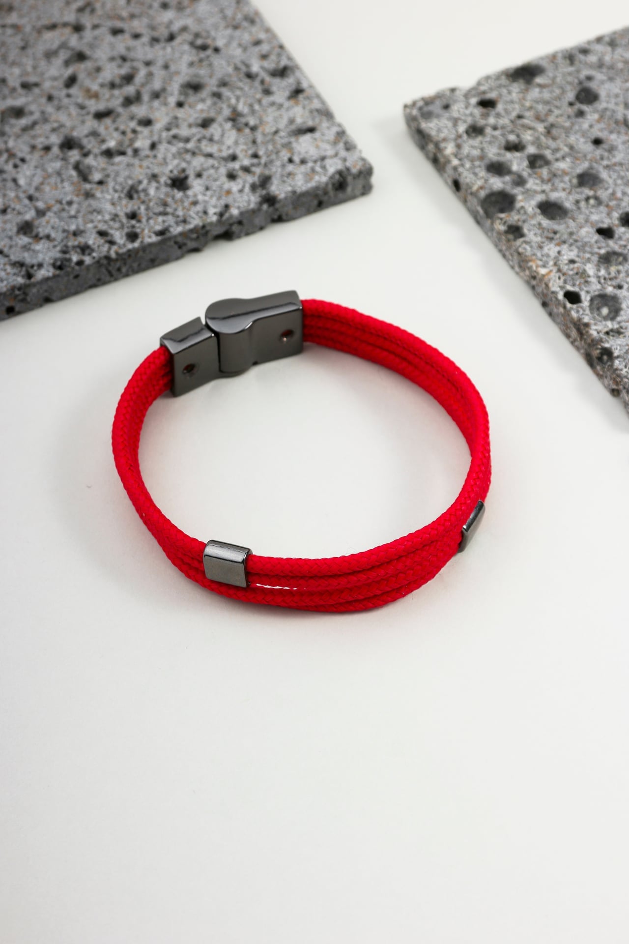Pulseira Corda Náutica Vermelha