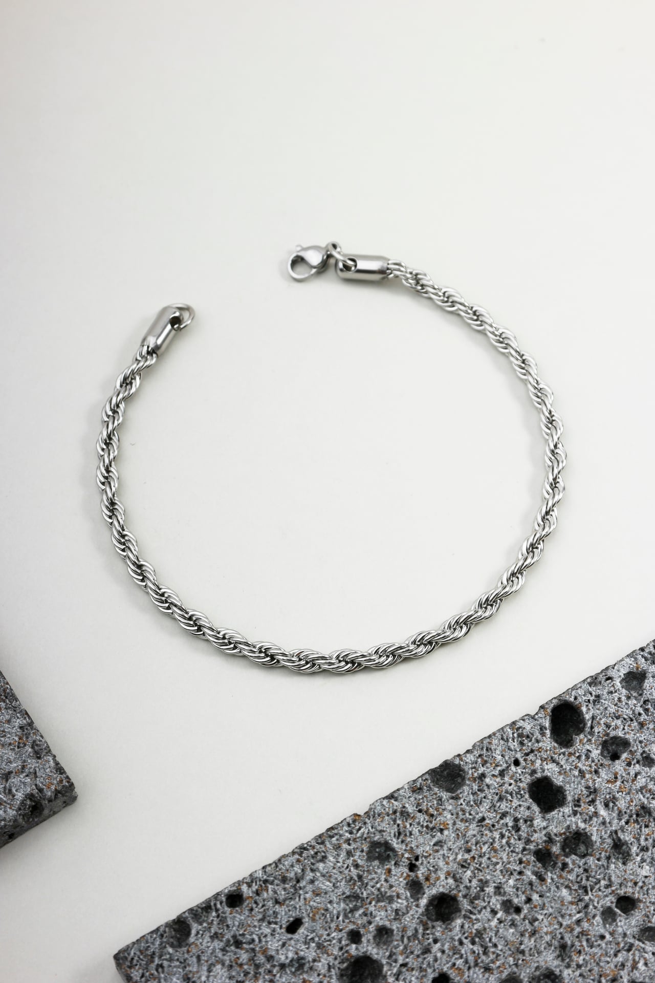 Pulseira Aço Malha Baiana