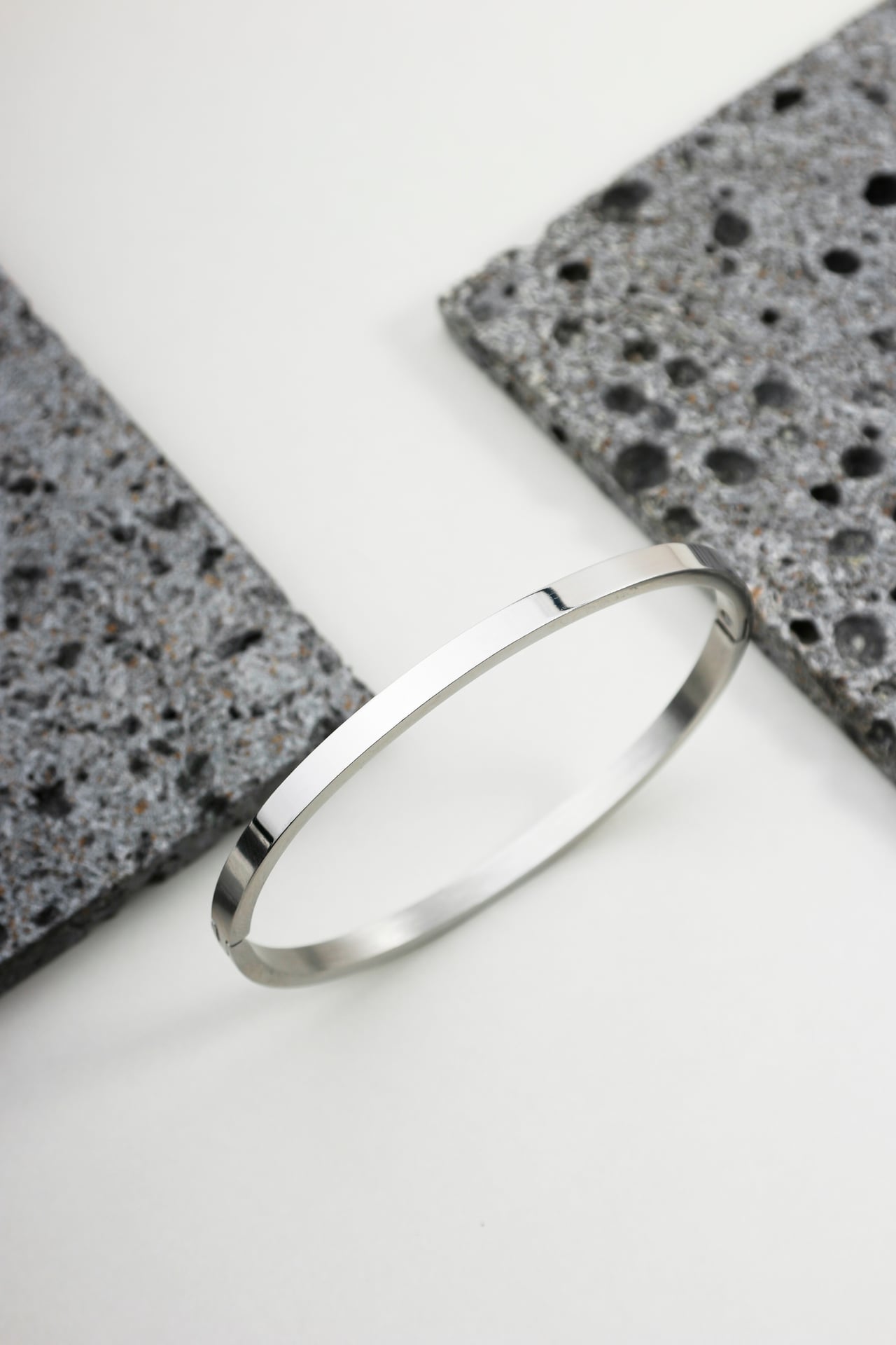 Bracelete Aço Polido